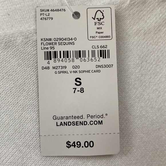 Lands’ End lightweight sweater - Picture 4 of 8